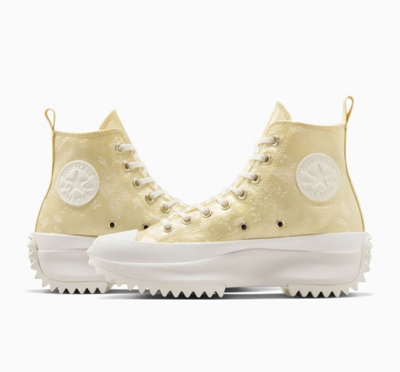 Tenis Plataforma Converse Run Star Hike Golden Butterfly Hombre Limón | COLOMBIA X8706Z