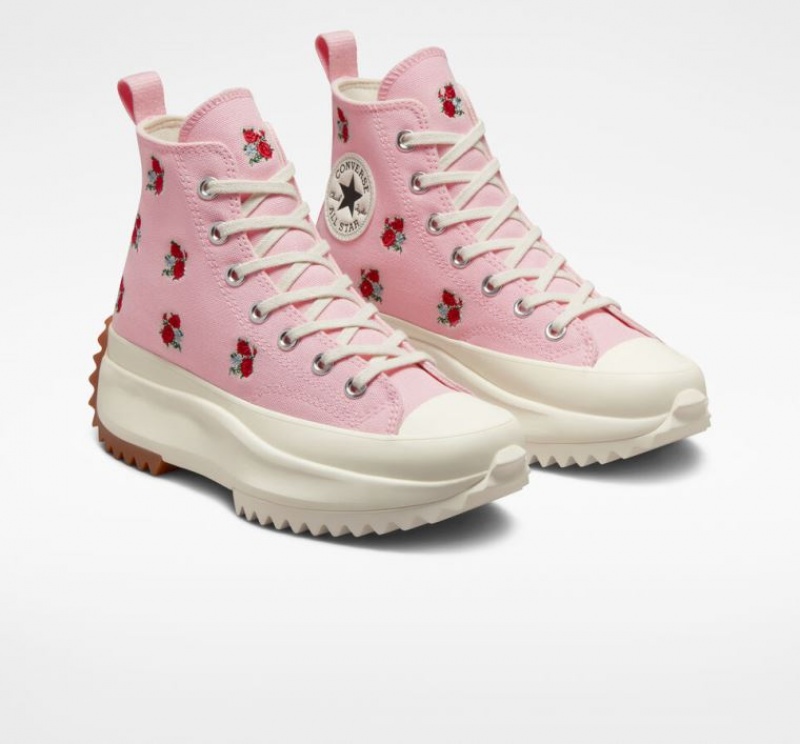 Tenis Plataforma Converse Run Star Hike Embroidered Floral Mujer Rosas | COLOMBIA W8460P