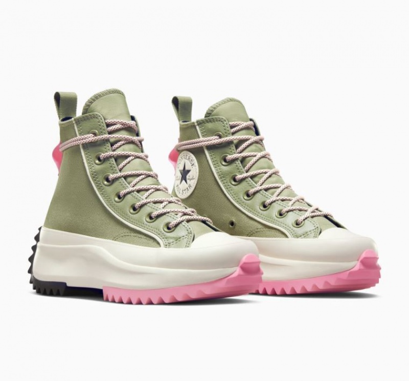 Tenis Plataforma Converse Run Star Hike Utility Twist Mujer Verde | COLOMBIA K3580M