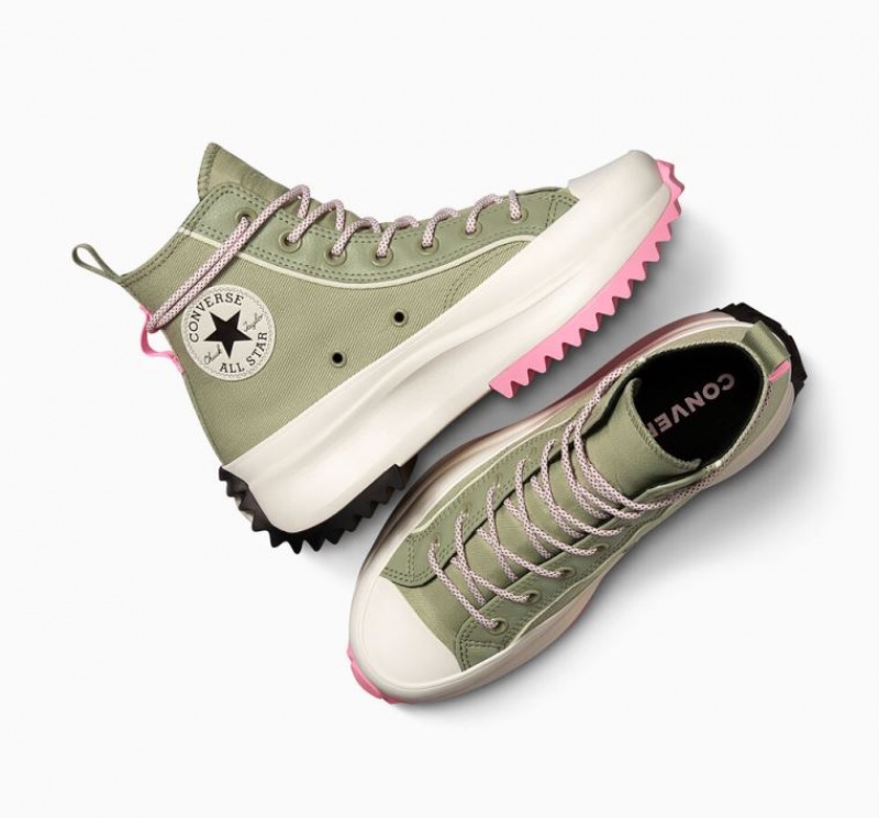 Tenis Plataforma Converse Run Star Hike Utility Twist Mujer Verde | COLOMBIA K3580M