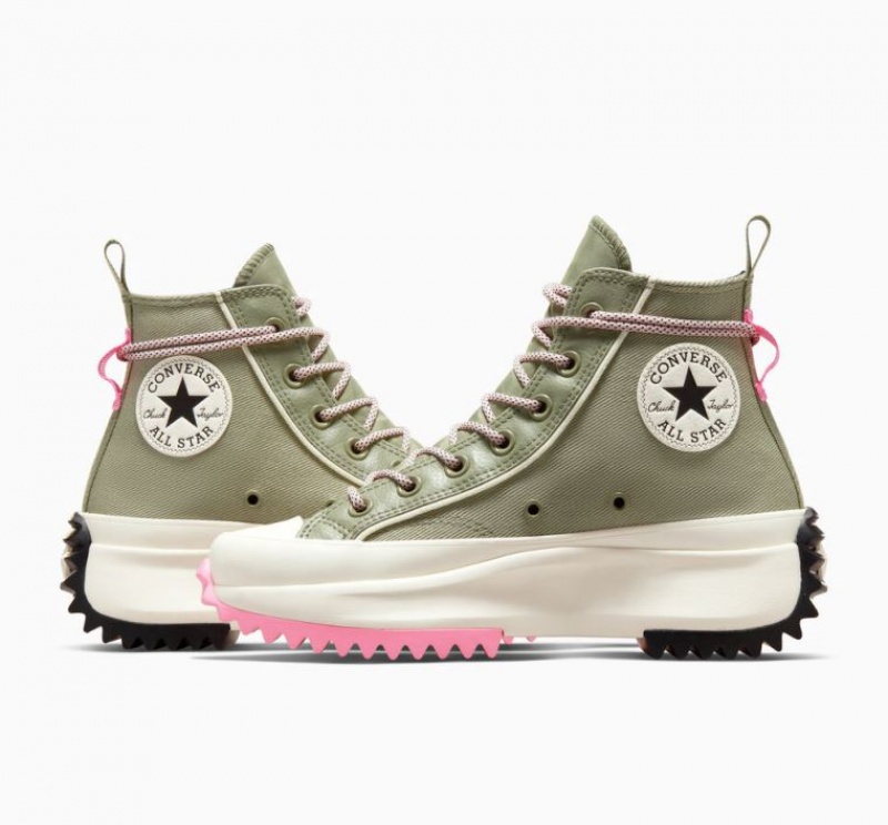 Tenis Plataforma Converse Run Star Hike Utility Twist Mujer Verde | COLOMBIA K3580M