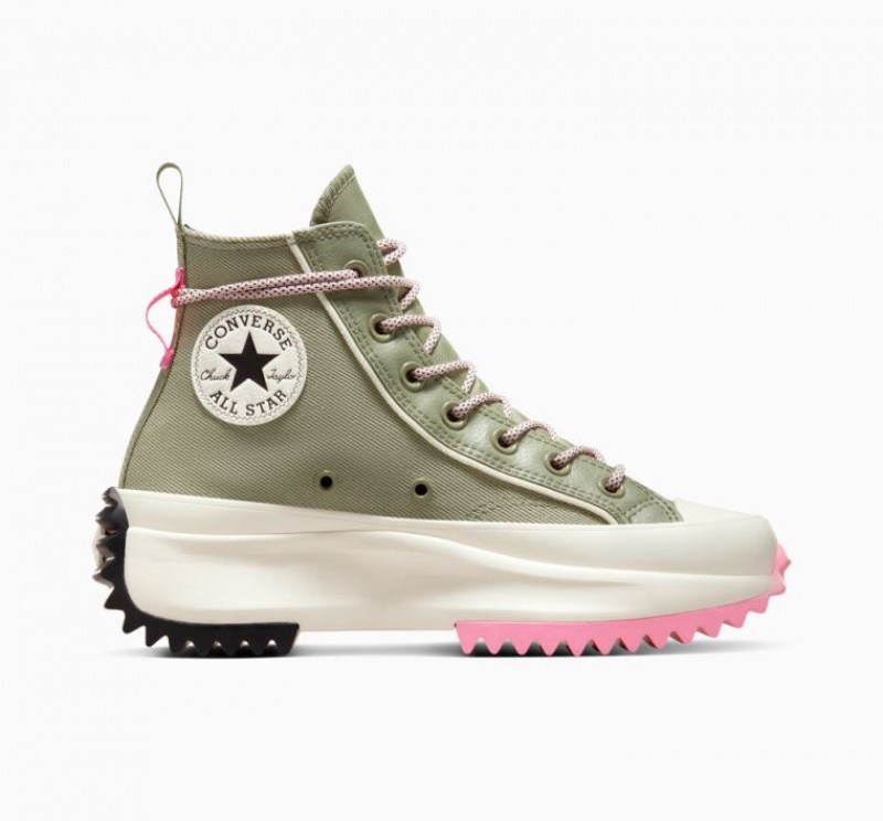 Tenis Plataforma Converse Run Star Hike Utility Twist Mujer Verde | COLOMBIA K3580M