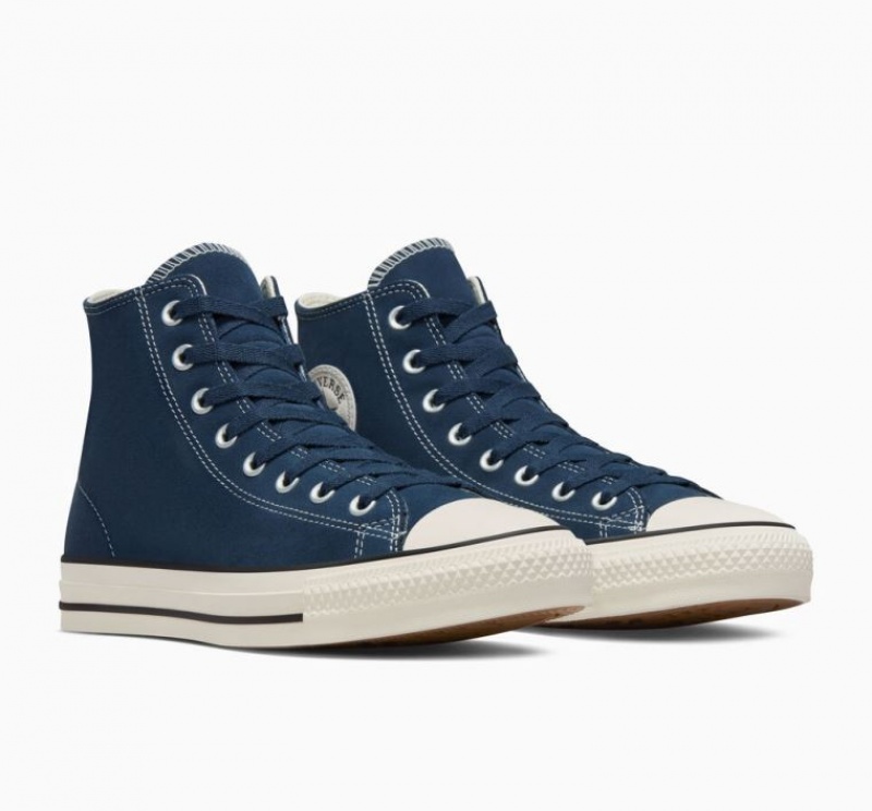 Tenis Skate Converse Chuck Taylor All Star Pro Suede Mujer Azul Marino | COLOMBIA S1695Y