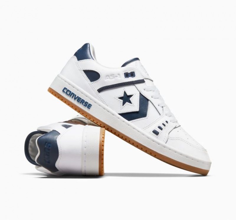 Tenis Skate Converse Cons AS-1 Pro Hombre Blancas Azul Marino | COLOMBIA J0263K