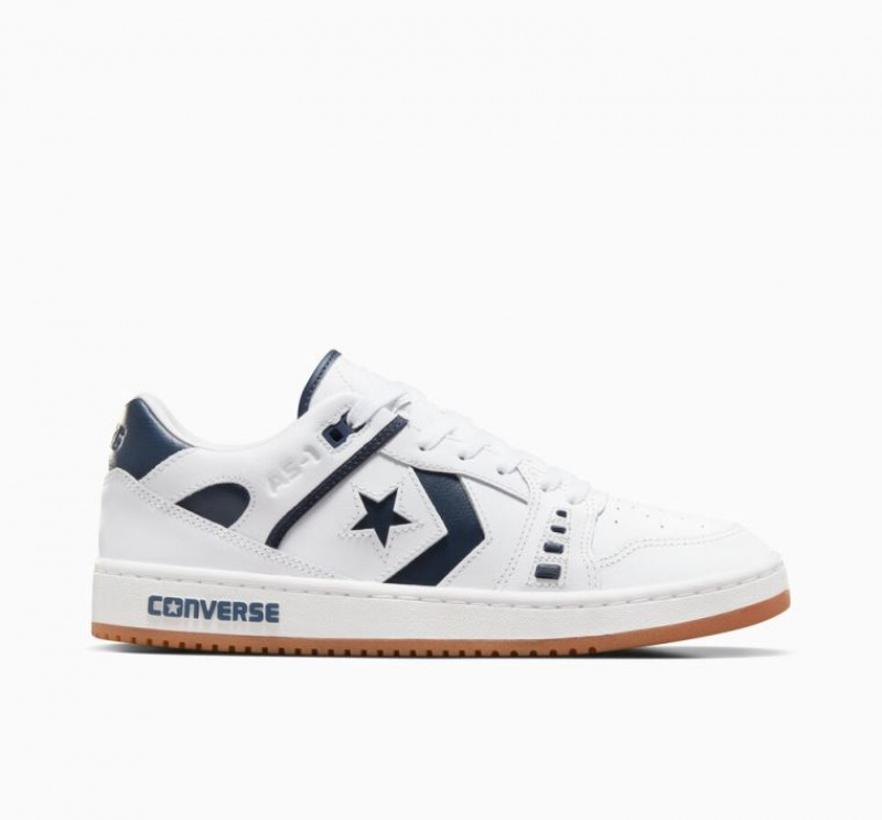 Tenis Skate Converse Cons AS-1 Pro Mujer Blancas Azul Marino | COLOMBIA U8470P