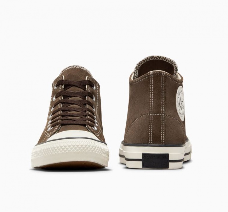 Tenis Skate Converse Cons Chuck Taylor All Star Pro Classic Suede Hombre Marrones Oscuro | COLOMBIA B2691O