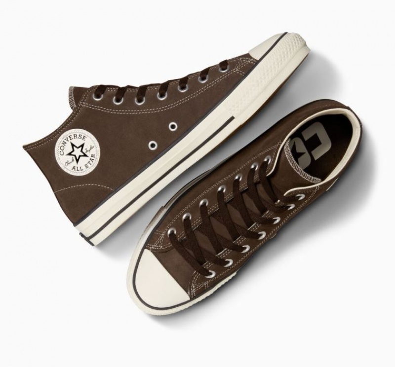 Tenis Skate Converse Cons Chuck Taylor All Star Pro Classic Suede Hombre Marrones Oscuro | COLOMBIA B2691O