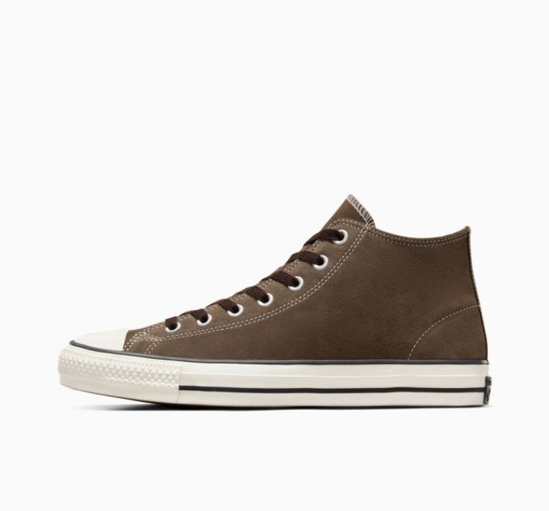 Tenis Skate Converse Cons Chuck Taylor All Star Pro Classic Suede Hombre Marrones Oscuro | COLOMBIA B2691O