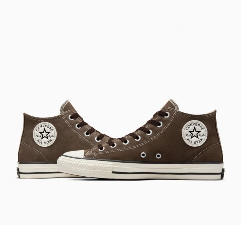 Tenis Skate Converse Cons Chuck Taylor All Star Pro Classic Suede Hombre Marrones Oscuro | COLOMBIA B2691O