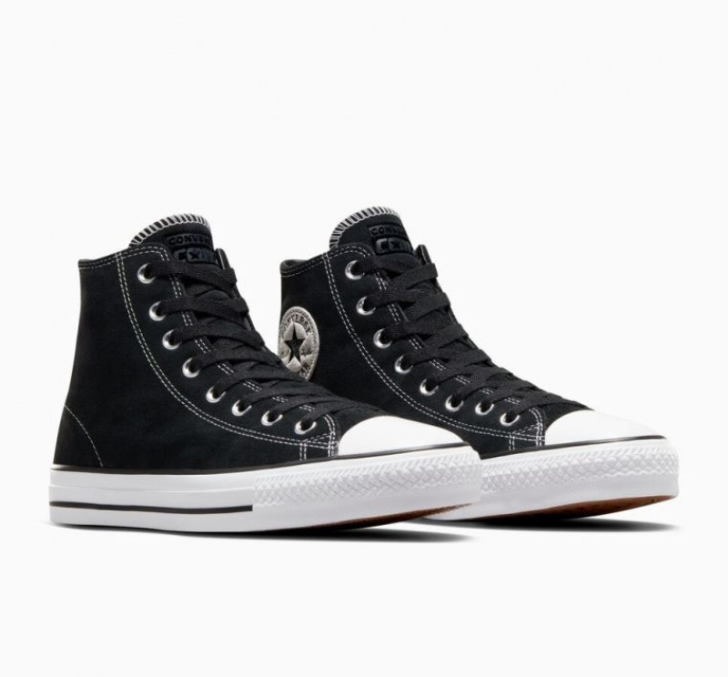 Tenis Skate Converse Cons Chuck Taylor All Star Pro Suede Hombre Negras | COLOMBIA A8164D