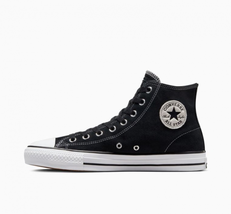 Tenis Skate Converse Cons Chuck Taylor All Star Pro Suede Hombre Negras | COLOMBIA A8164D