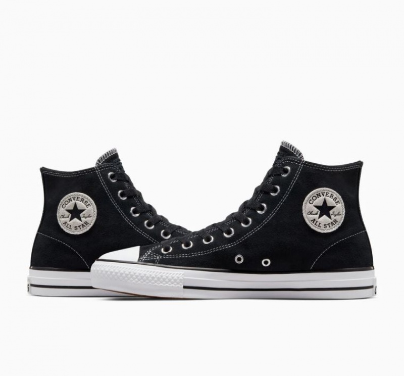 Tenis Skate Converse Cons Chuck Taylor All Star Pro Suede Hombre Negras | COLOMBIA A8164D