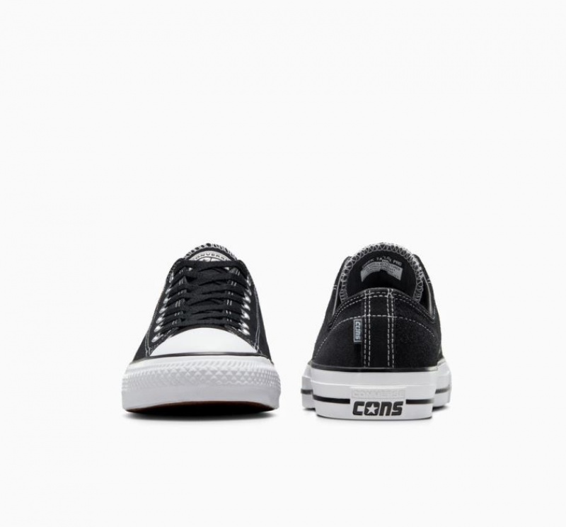 Tenis Skate Converse Cons Chuck Taylor All Star Pro Suede Hombre Negras | COLOMBIA D6895F