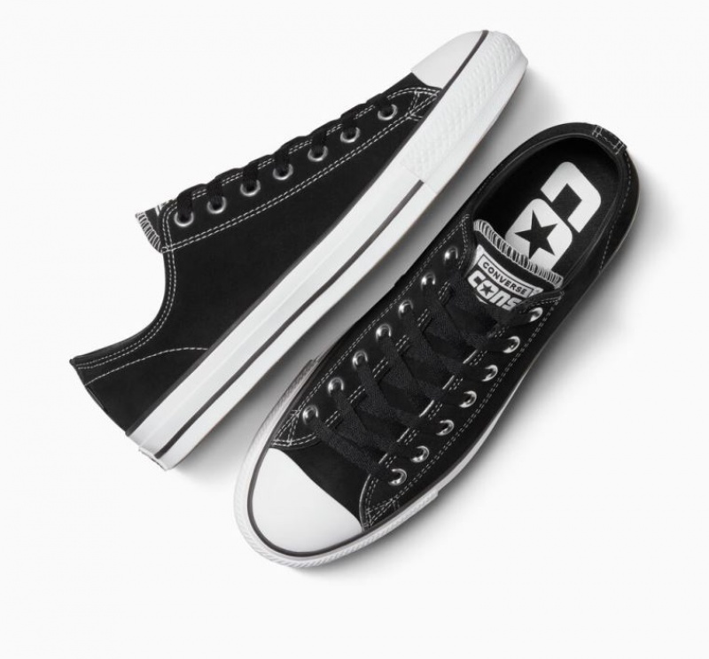 Tenis Skate Converse Cons Chuck Taylor All Star Pro Suede Hombre Negras | COLOMBIA D6895F