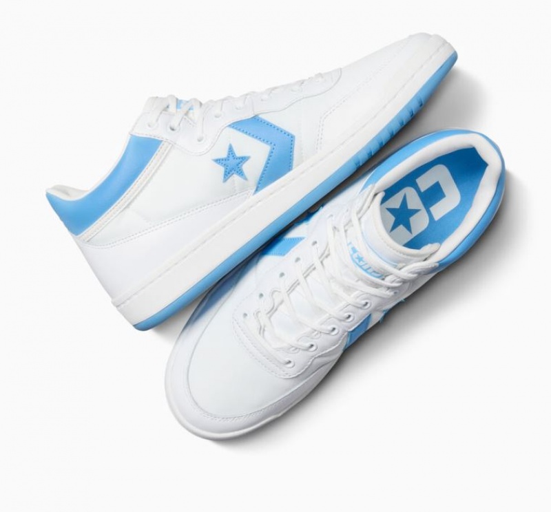 Tenis Skate Converse Cons Fastbreak Pro Leather Hombre Blancas Azules | COLOMBIA T0638W