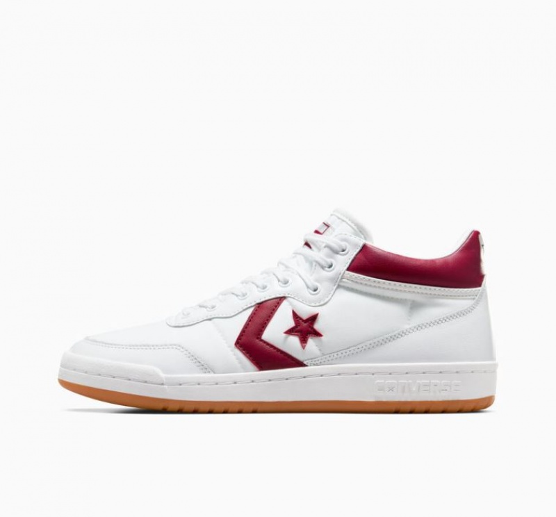 Tenis Skate Converse Cons Fastbreak Pro Leather Hombre Blancas Rojas | COLOMBIA R1702Q