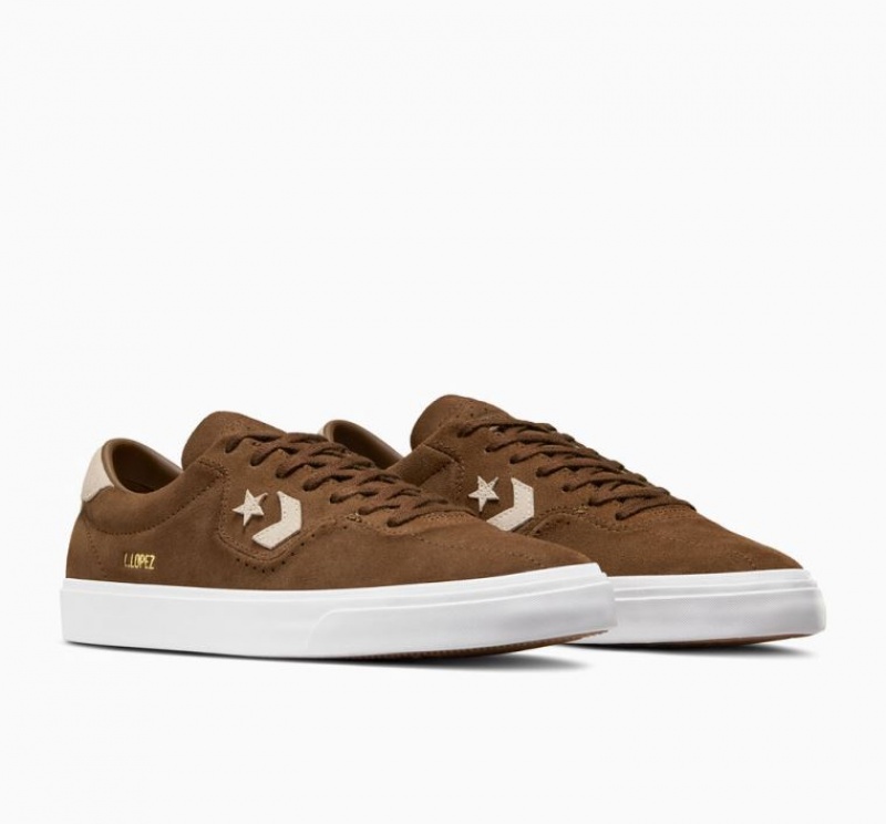 Tenis Skate Converse Cons Louie Lopez Pro Suede Hombre Marrones | COLOMBIA W3507T