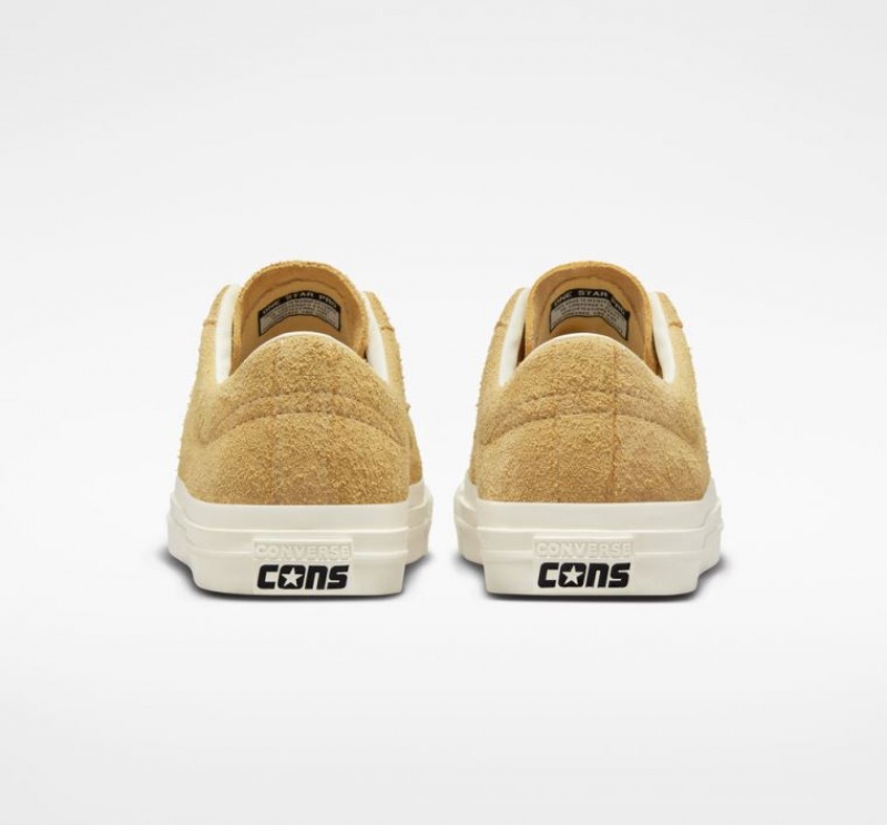 Tenis Skate Converse Cons One Star Pro Vintage Suede Hombre Doradas | COLOMBIA L4912B