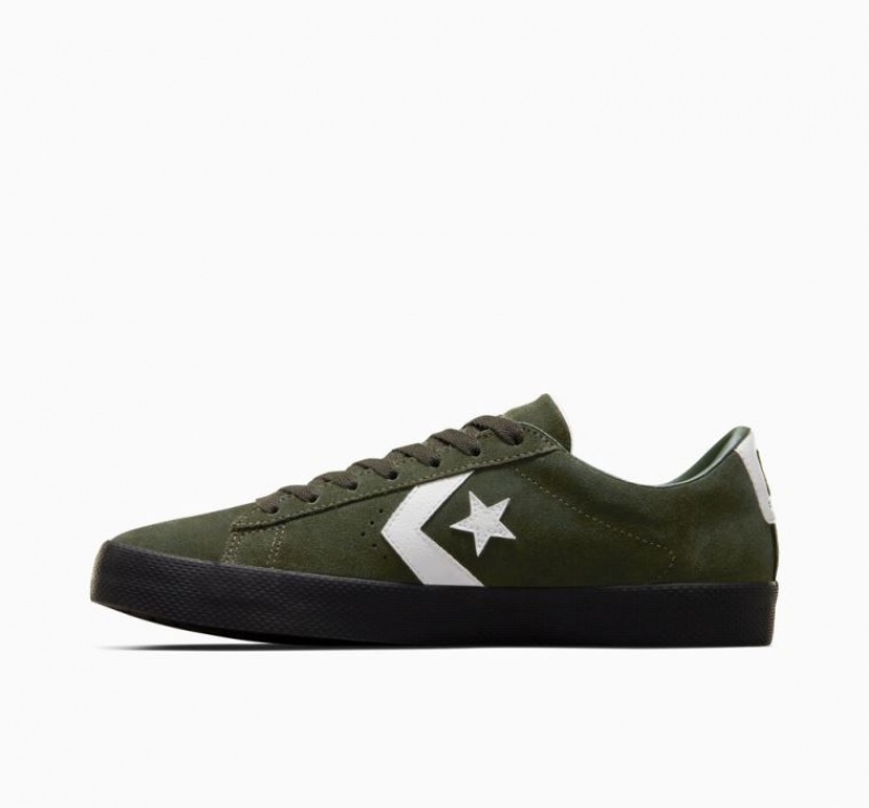 Tenis Skate Converse Cons Pl Vulc Pro Suede Mujer Verde Oscuro | COLOMBIA H9083R