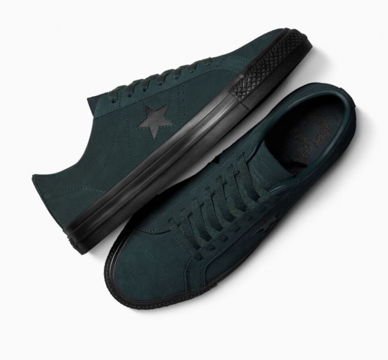 Tenis Skate Converse One Star Pro Hombre Verde Oscuro | COLOMBIA Q3496K