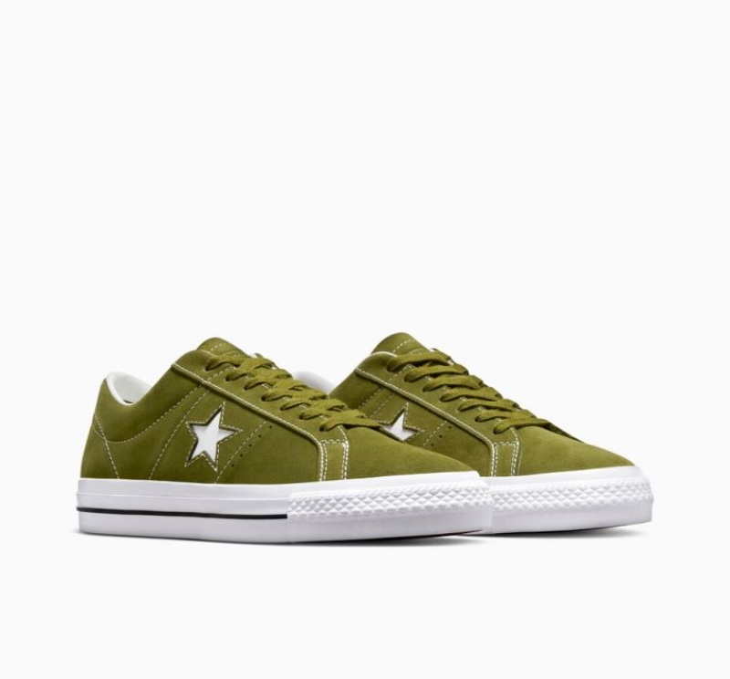 Tenis Skate Converse One Star Pro Hombre Verde | COLOMBIA K6142F