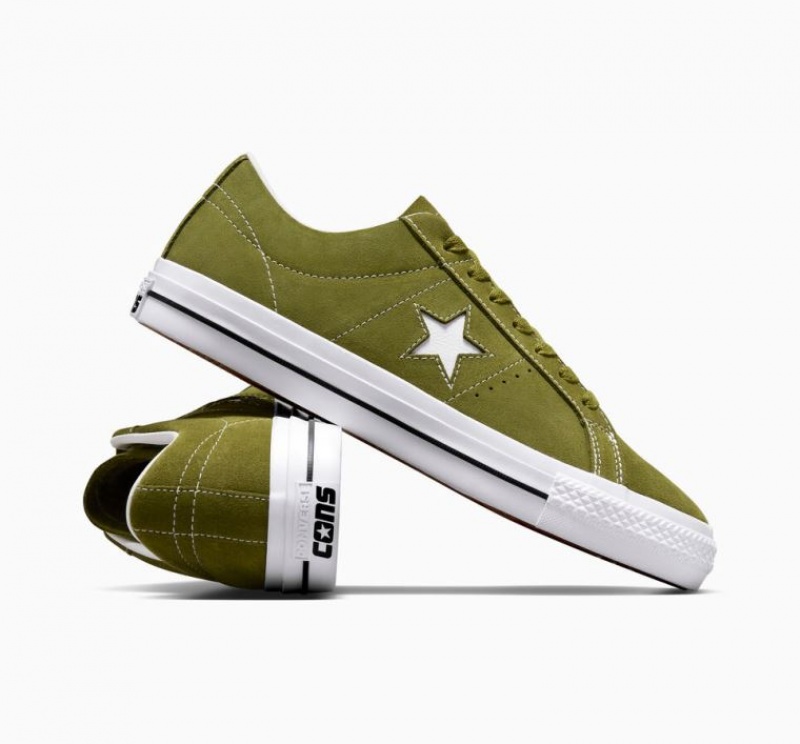 Tenis Skate Converse One Star Pro Hombre Verde | COLOMBIA K6142F